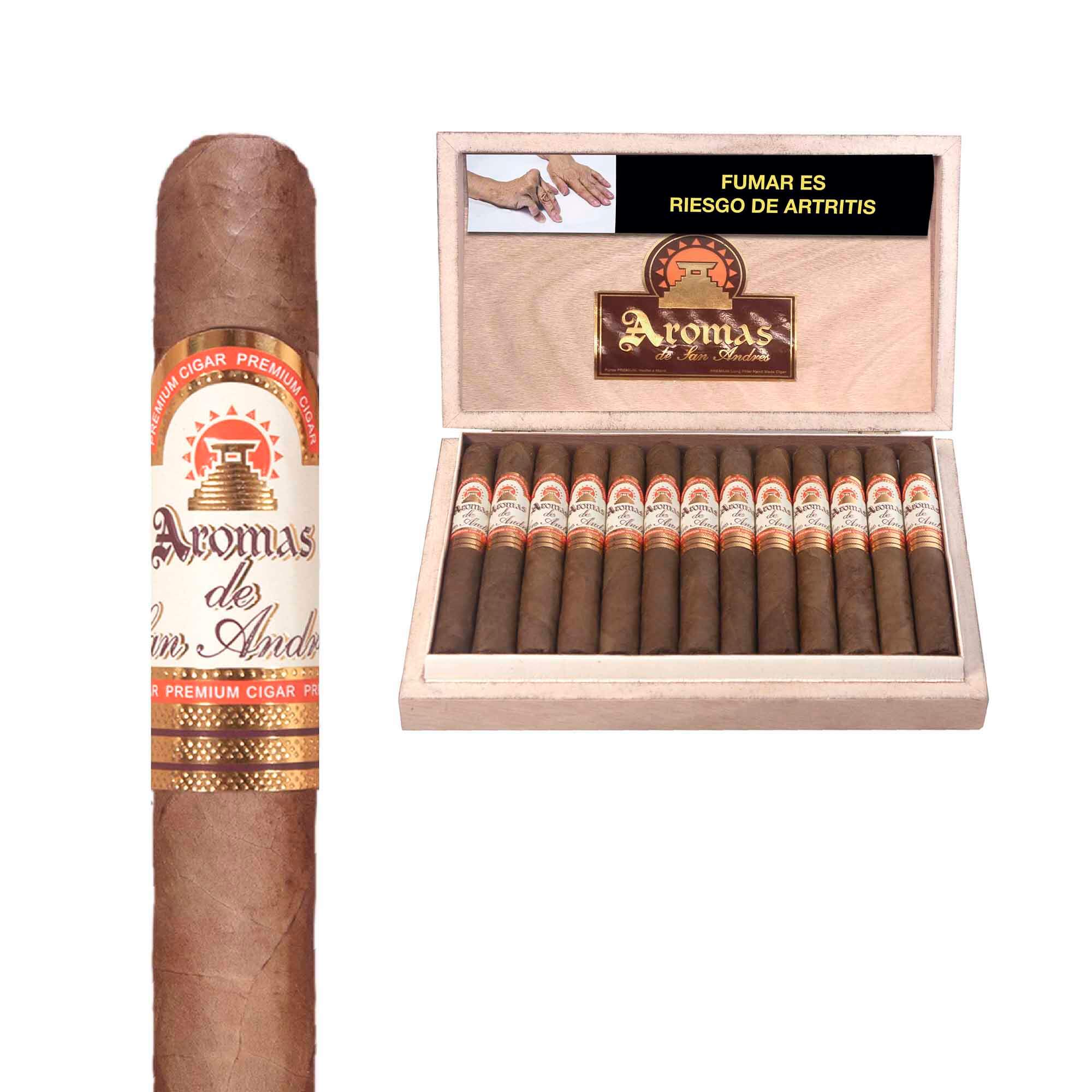 AROMAS SAN ANDRES ROBUSTO CAJA CON 25 PUROS