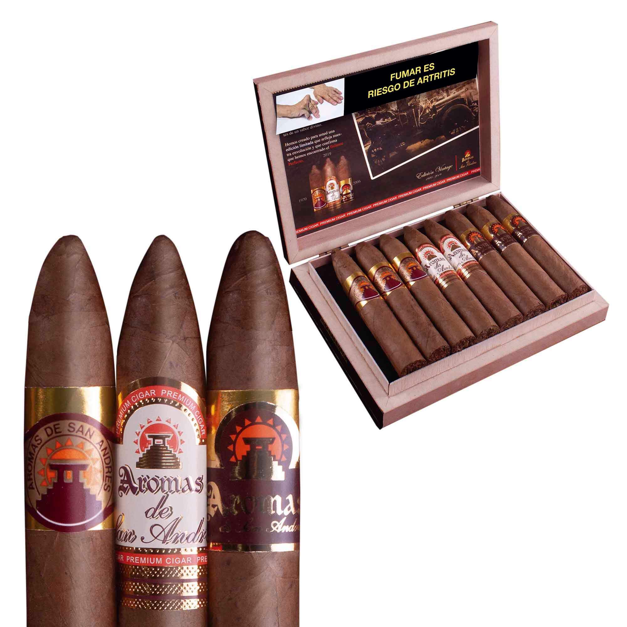 AROMAS SAN ANDRES TORPEDO CORTO 5X52 CAJA CON 8 PUROS