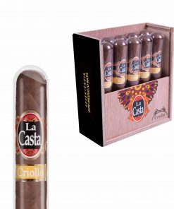 LA CASTA CRIOLLO ROBUSTO CAJA CON 10 PUROS EN TUBO DE CRISTAL
