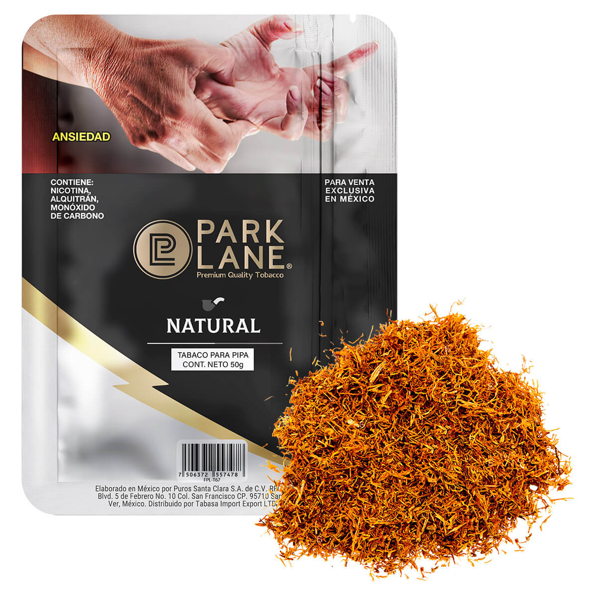 TABACO PARA PIPA PARK LANE NATURAL SOBRE 50 GRS