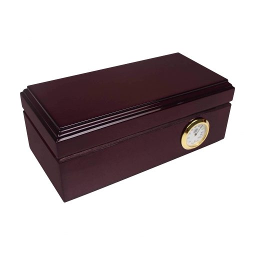 HUMIDOR TRAVEL PARA 12 PUROS EN COLOR CAOBA INGLESA - Image 2