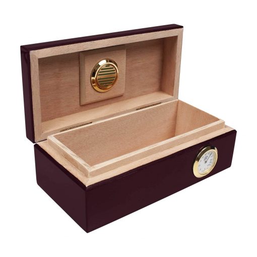 HUMIDOR TRAVEL PARA 12 PUROS EN COLOR CAOBA INGLESA - Image 3