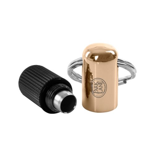 SACABOCADO COLOR DORADO CON NEGRO CON LLAVERO INTEGRADO 8MM