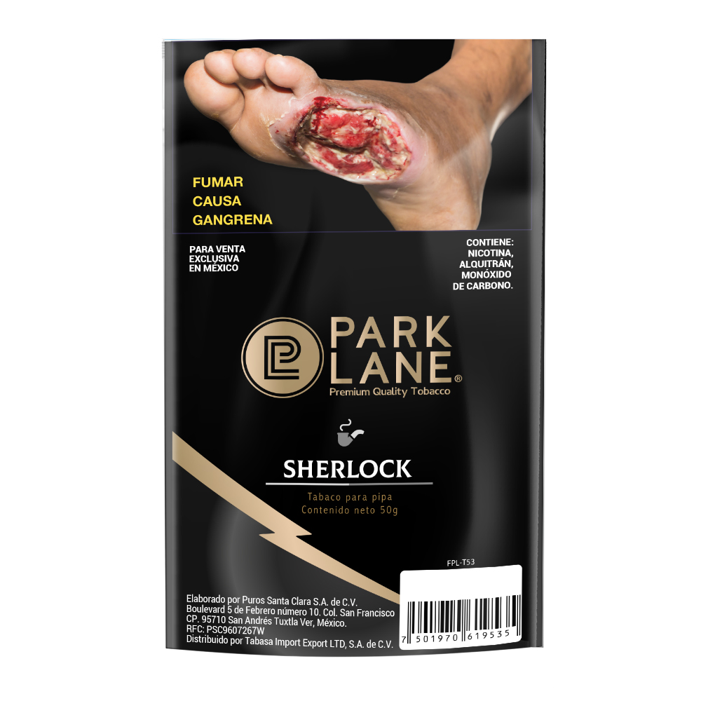 TABACO PARA PIPA PARK LANE SHERLOCK SOBRE C/50 GRS.