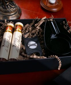 Alternative view of SET DE REGALO CENICERO PARK LANE CON 2 PUROS AROMAS ROBUSTO EN TUBO DE ALUMINIO CON CORTAPUROS