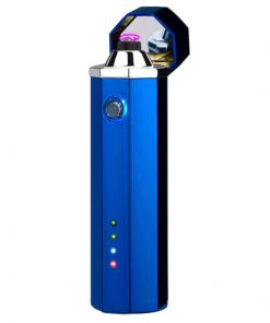 ENCENDEDOR HEXAGONAL AZUL CON CABLE USB INTEGRADO