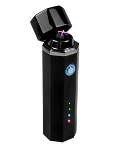 ENCENDEDOR HEXAGONAL NEGRO CON CABLE USB INTEGRADO