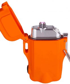 ENCENDEDOR KRYPTON COLOR NARANJA CON USB INTEGRADO Y LAMPARA