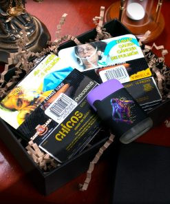 SET E REGALO ENCENDEDOR ZENGAZ CON 2 LATAS DE 10 PURITOS CHICOS, VAINILLA Y CHOCOLATE