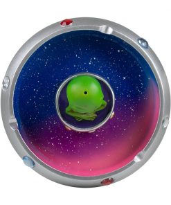 Alternative view of CENICERO REDONDO BICOLOR DISEÑO PLATILLO VOLADOR CON ALIEN EN MEDIO