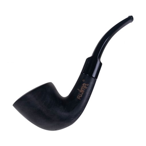 PIPA FUJIMA DE MADERA SEMI CURVA COLOR NEGRO SERIE M