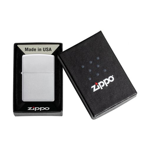 ENCENDEDOR ZIPPO CROMADO SATINADO - Image 4