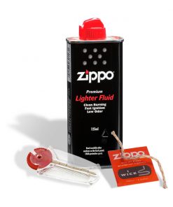 SET ZIPPO BLISTER GASOLINA MZ3141, PIEDRA Y MECHA