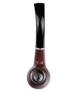 Alternative view of PIPA CURVA DE RESINA COLOR TABACO