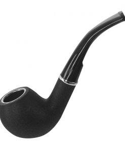 PIPA CURVA DISEÑO STONE COLOR NEGRO