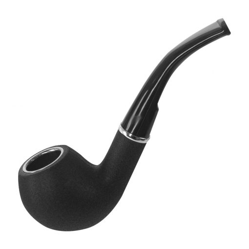 PIPA CURVA DISEÑO STONE COLOR NEGRO