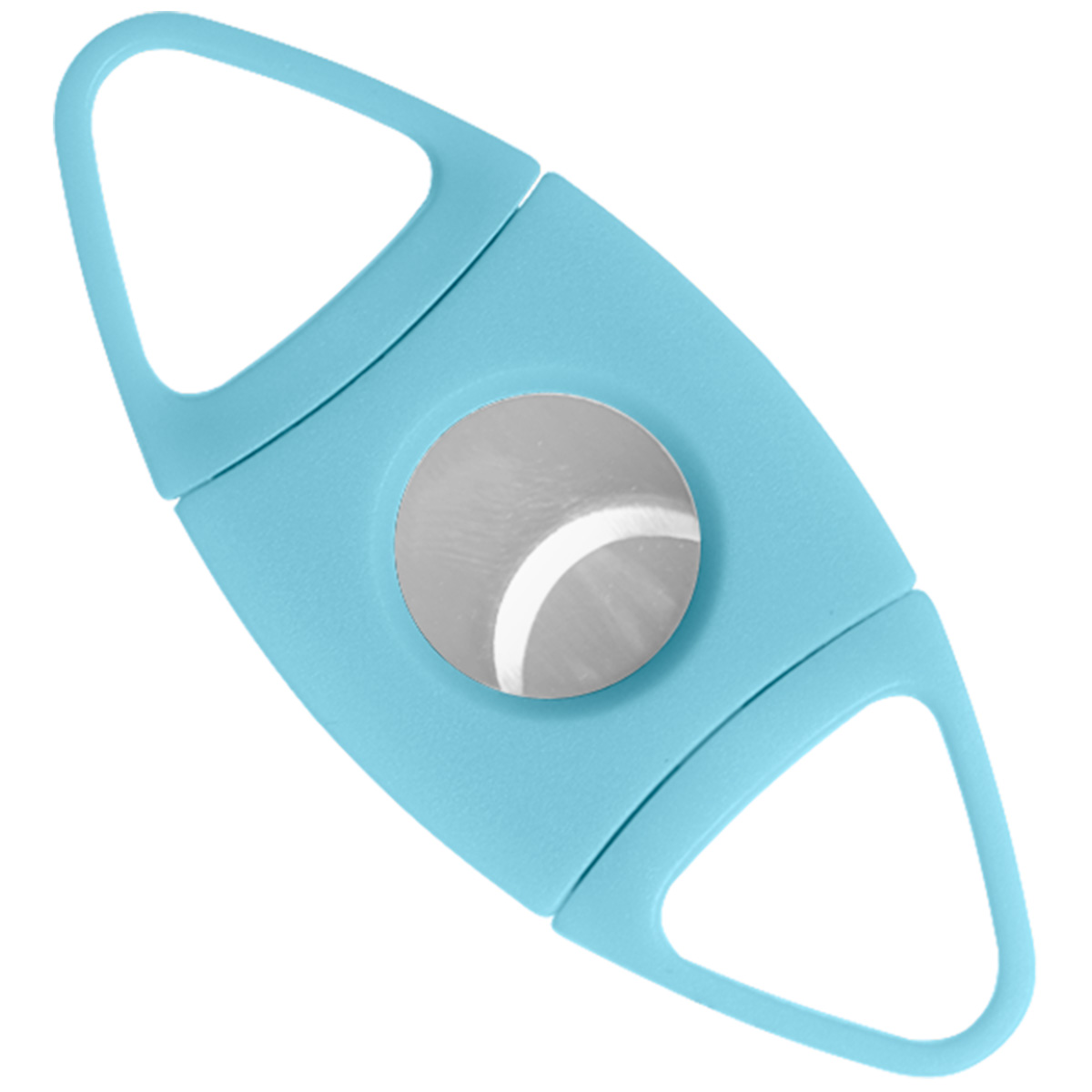 CORTAPUROS ROMBO DOBLE ACCION COLOR CELESTE RIN 50