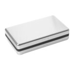 CIGARRERA METALICA DE 100 MM CON DISPENSADOR COLOR BLANCO