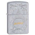 ENCENDEDOR ZIPPO CON LOGO EN LETRAS AMARILLAS