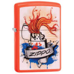ENCENDEDOR ZIPPO SPLASH NARANJA
