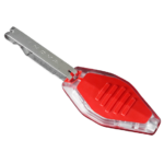 MINI LINTERNA TRANSPARENTE INOVA CON LUZ ROJA