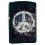 ENCENDEDOR ZIPPO SEÑAL DE LA PAZ Y BANDERA