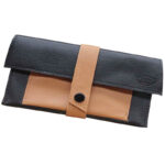 TABAQUERA PARK LANE PIEL VACUNO NEGRO CON CAFE