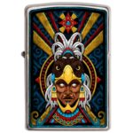 ENCENDEDOR ZIPPO DISEÑA TU MEXICO AZTECA CORAZON DE GUERRERO