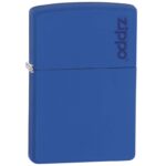 ENCENDEDOR ZIPPO AZUL REAL MATE LOGO ZIPPO