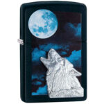 ENCENDEDOR ZIPPO LOBO AULLANDO
