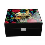 HUMIDOR PARK LANE TALENTOS MEXICANOS NEGRO LITOGRAFIA ELEMENTOS, VIDA Y MUERTE