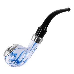 PIPA COLOR AZUL CON BLANCO DE 14CM