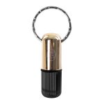 SACABOCADO COLOR DORADO CON NEGRO CON LLAVERO INTEGRADO 8MM