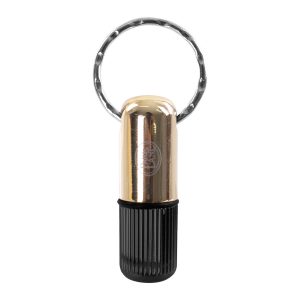 SACABOCADO COLOR DORADO CON NEGRO CON LLAVERO INTEGRADO 8MM