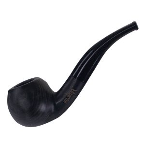PIPA FUJIMA DE MADERA SEMI CURVA CAZOLETA REDONDA COLOR NEGRO SERIE M
