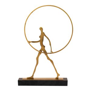 FIGURA DECORATIVA GIMNASTICO CON ARO
