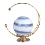 FIGURA DECORATIVA BOLA DE CRISTAL DISEÑO CIELO AZUL