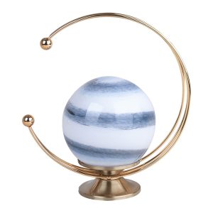 FIGURA DECORATIVA BOLA DE CRISTAL DISEÑO CIELO AZUL