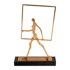 FIGURA DECORATIVA GIMNASTICO CON CUADRO